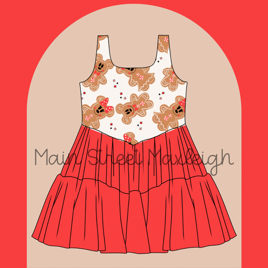 Gingerbread Christmas dress