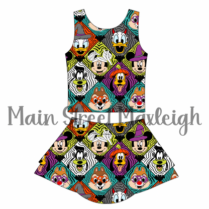 Halloween diamond yoga set