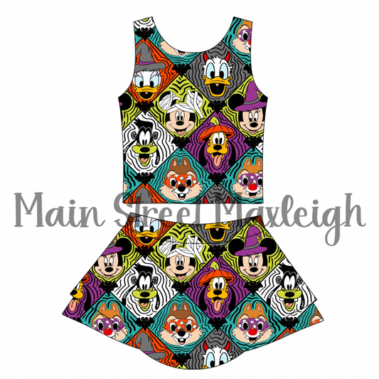 Halloween diamond yoga set