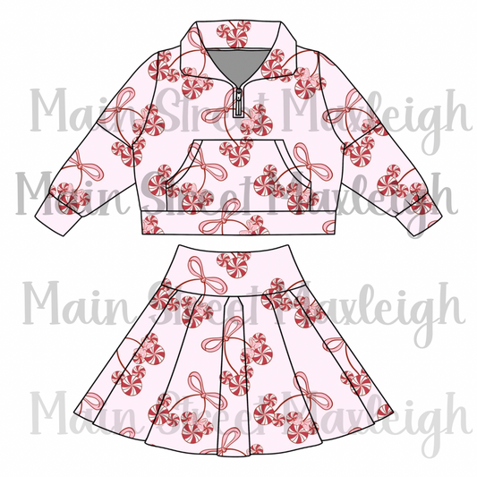 Christmas peppermint Zip set