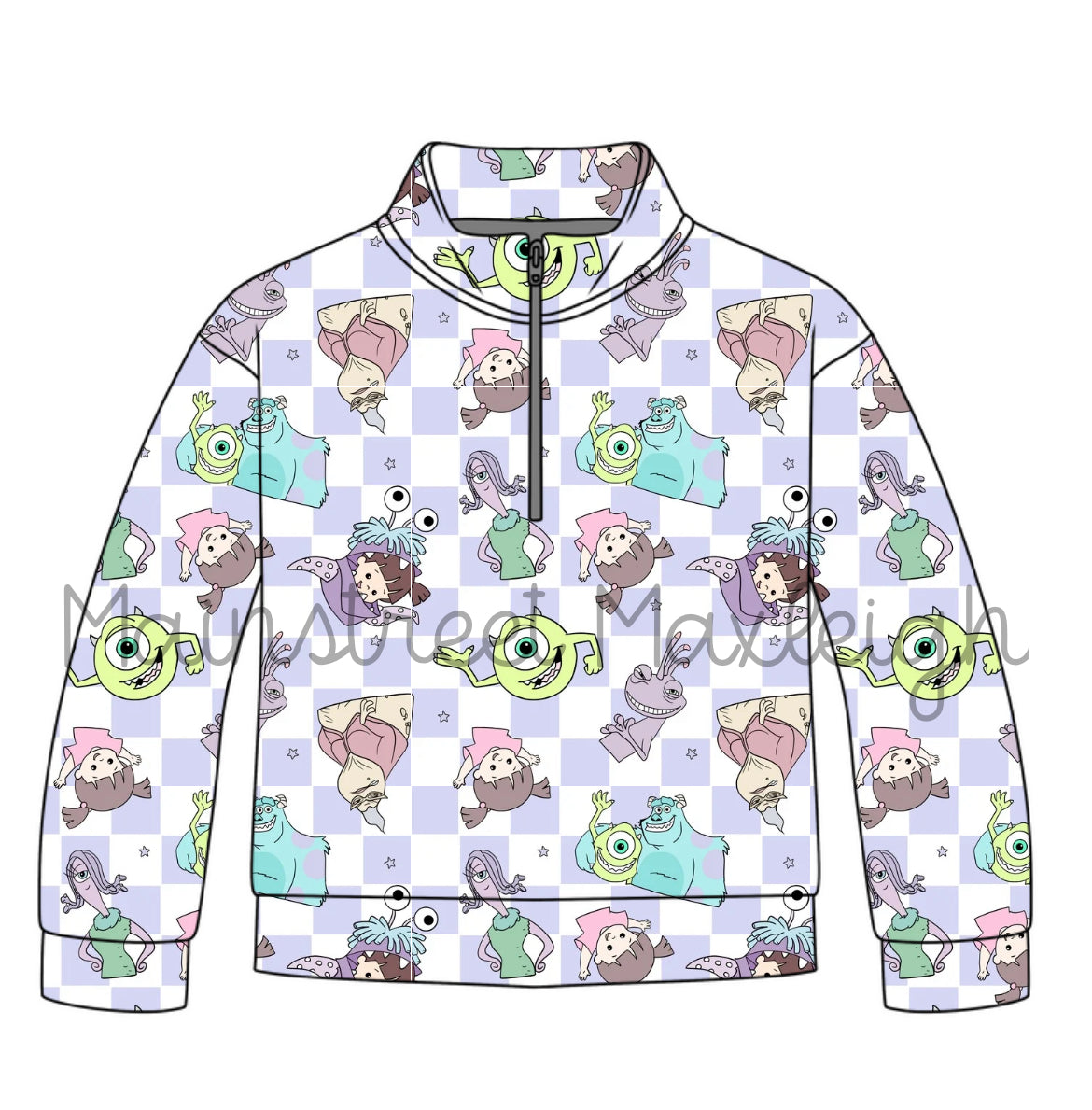 Scare floor half zip up