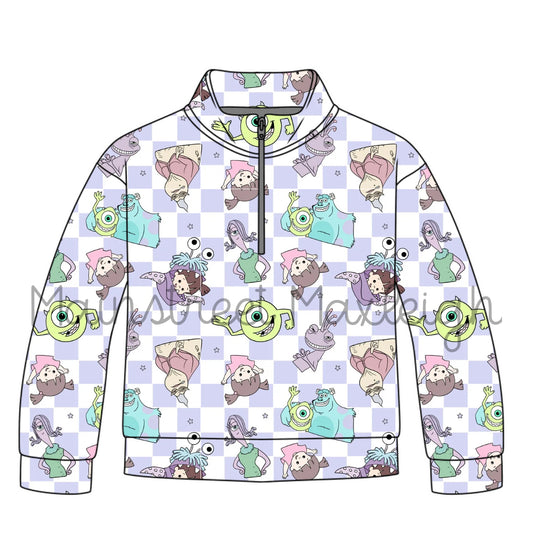 Scare floor half zip up