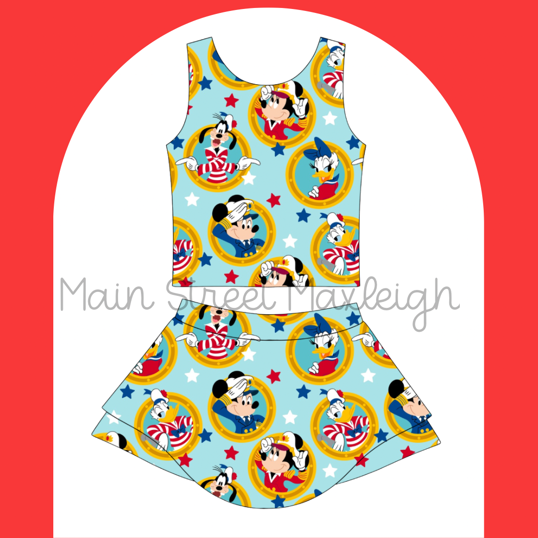 Teal port hole yoga set