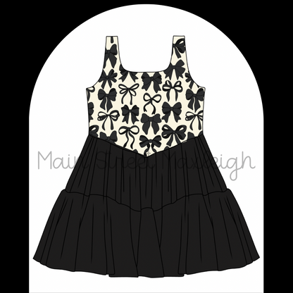 Black bow dress