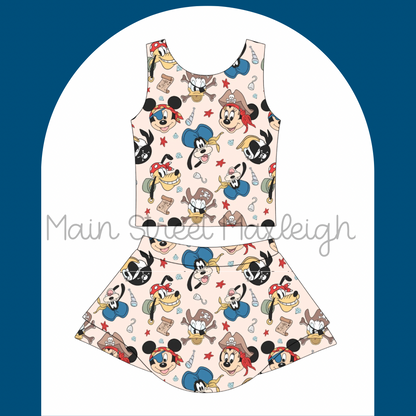 Pirate friends yoga set