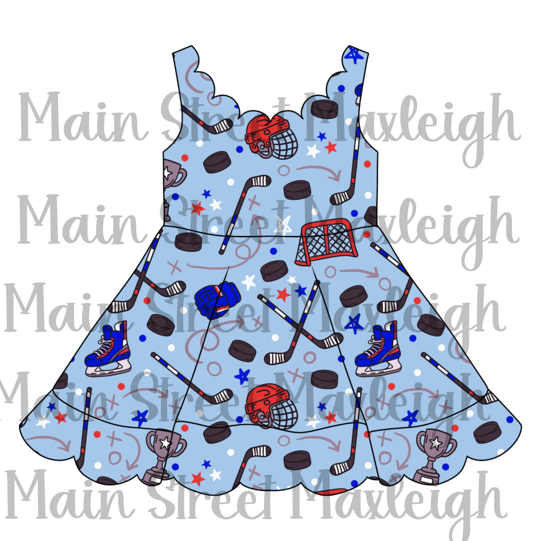 Hockey scallop dress