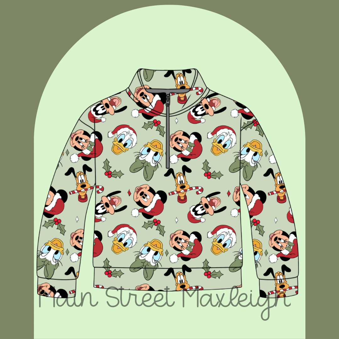 Santa fab 5 half zip up