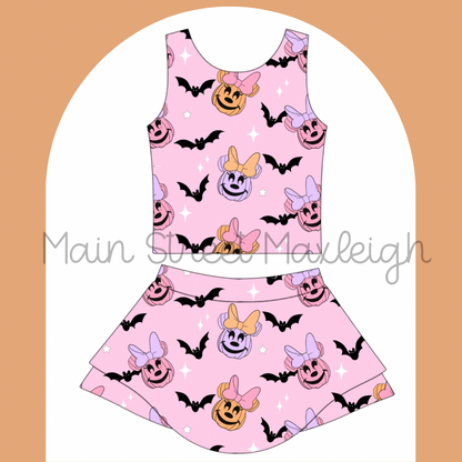 Batty Halloween mouse yoga set