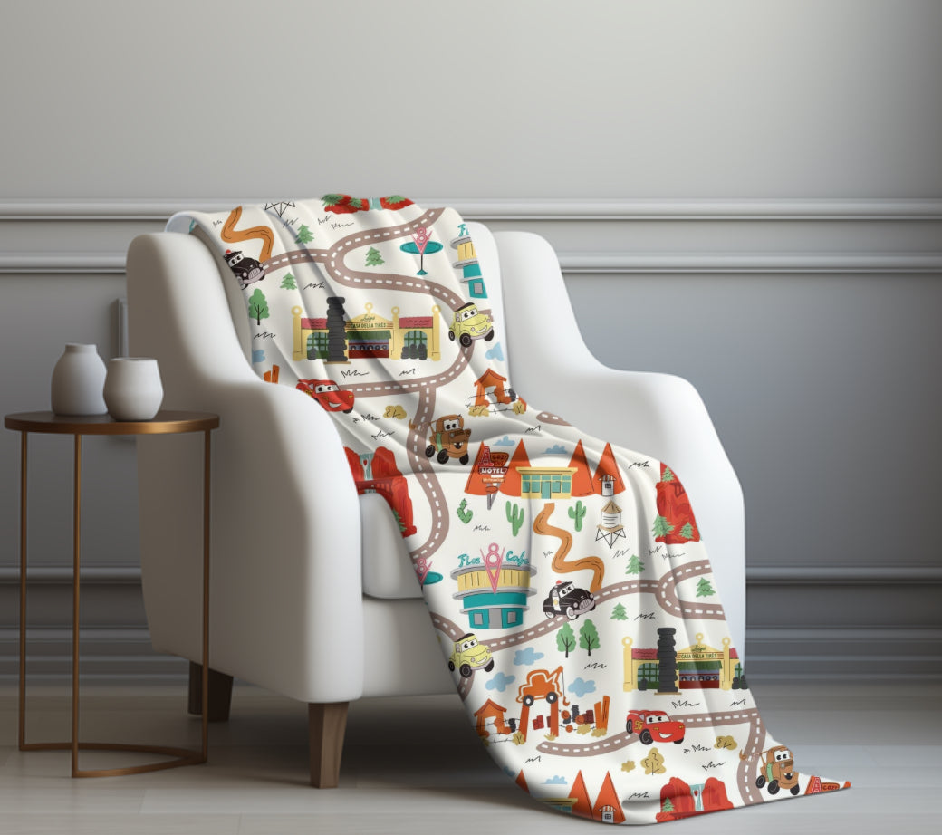 Life is a highway 50x60 Sherpa blanket