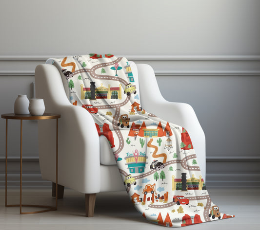 Life is a highway 50x60 Sherpa blanket