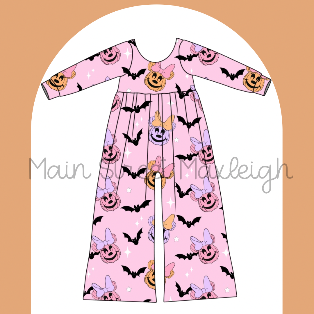 Batty Halloween mouse romper
