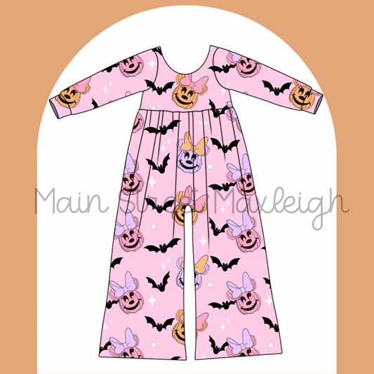Batty Halloween mouse romper