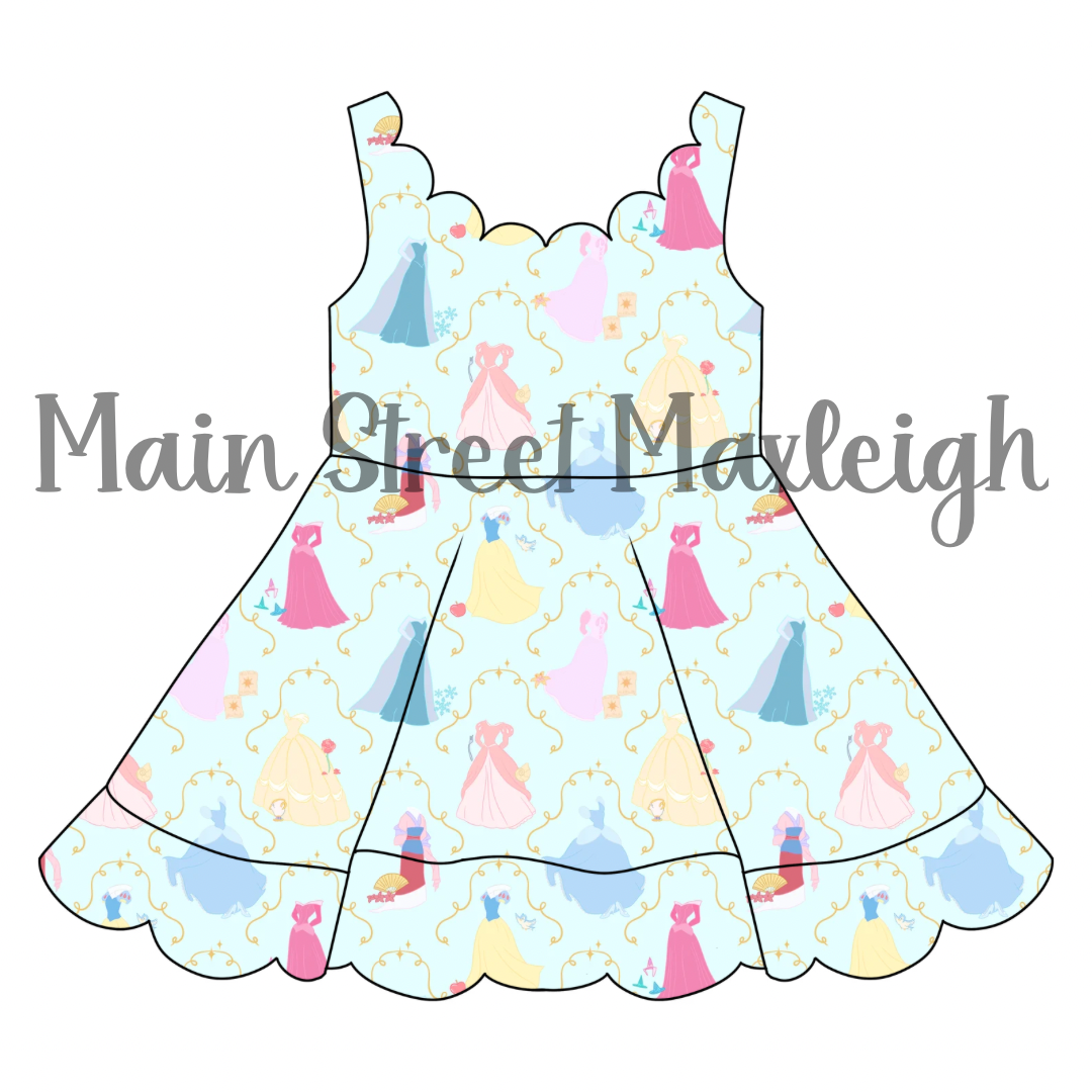 Royal gowns scallop dress