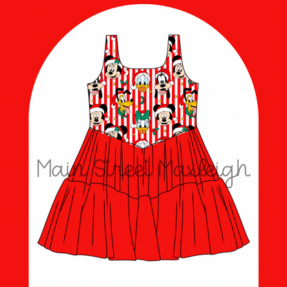 Very merry stripe dress