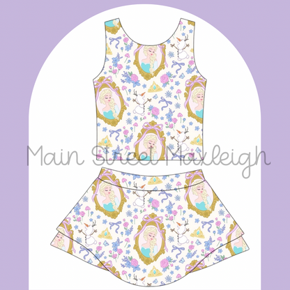 Ice queen yoga set