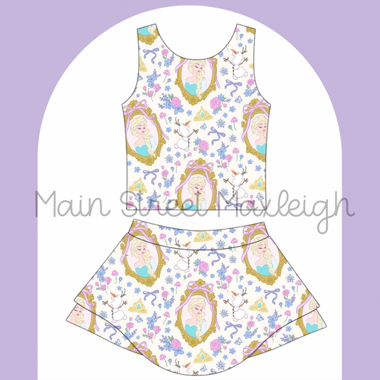 Ice queen yoga set