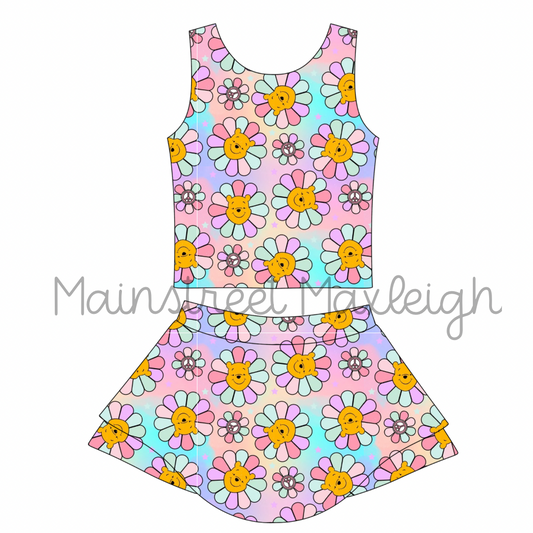 Flower power Pooh yoga set