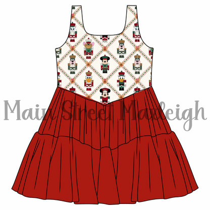 Christmas nutcracker mesh dress