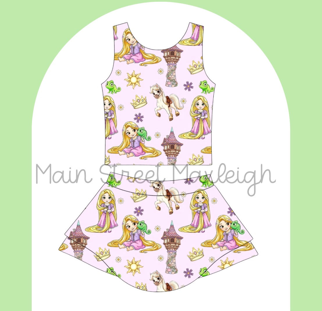 Tower girl yoga set