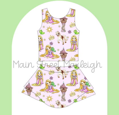 Tower girl yoga set