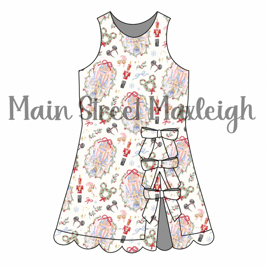 Magical Christmas Bow dress