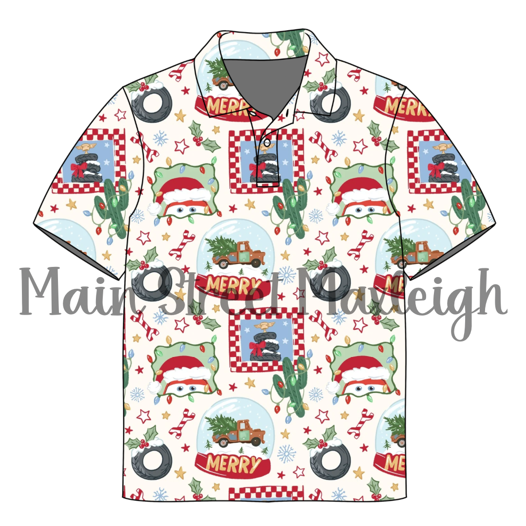 Christmas cars polos