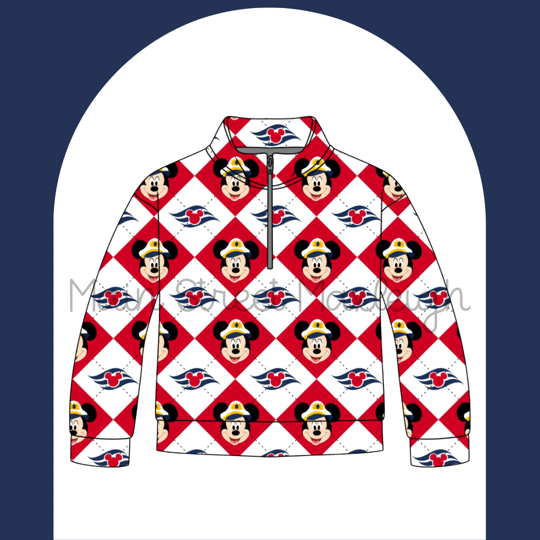 Captain mouse zip up