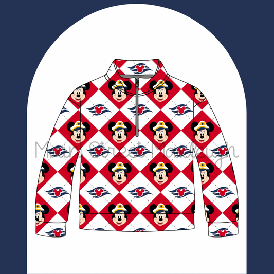 Captain mouse zip up