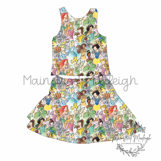 Sketch princess yoga set