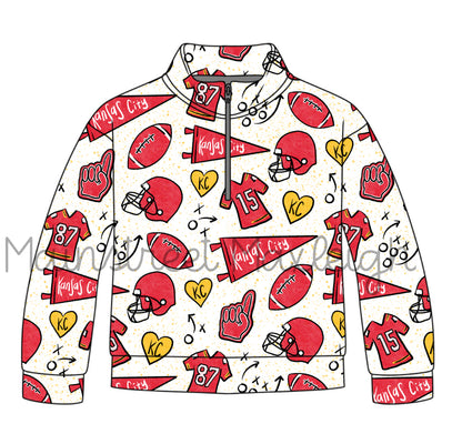 Kansas City half zip up