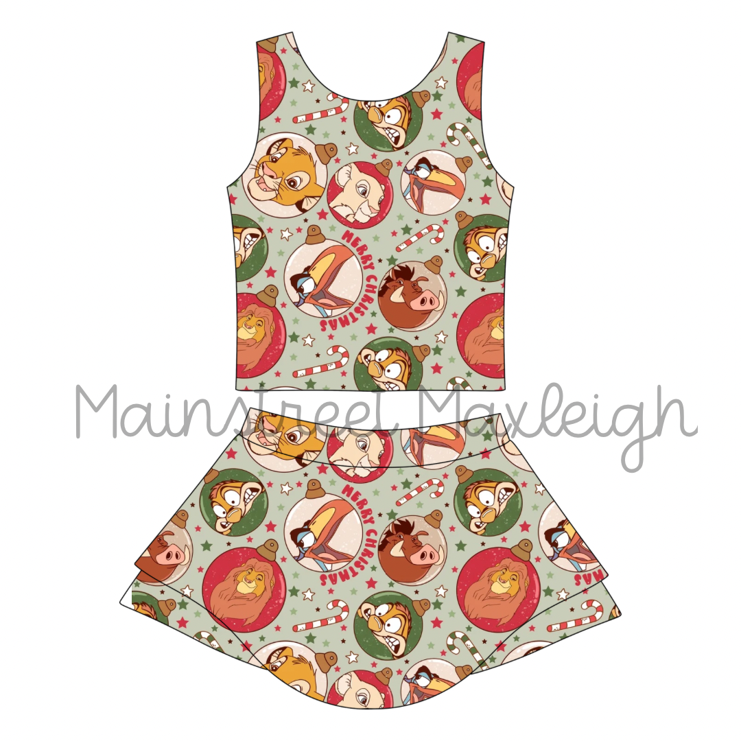 5/6 hakuna mata christmas yoga set