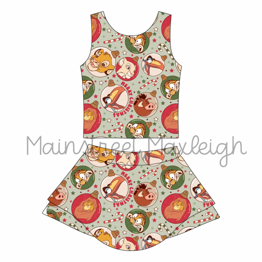 5/6 hakuna mata christmas yoga set