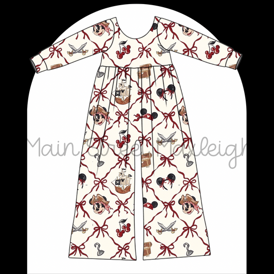 Pirate bow romper