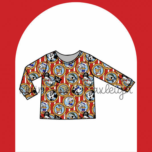 Ahoy cruise long-sleeve top