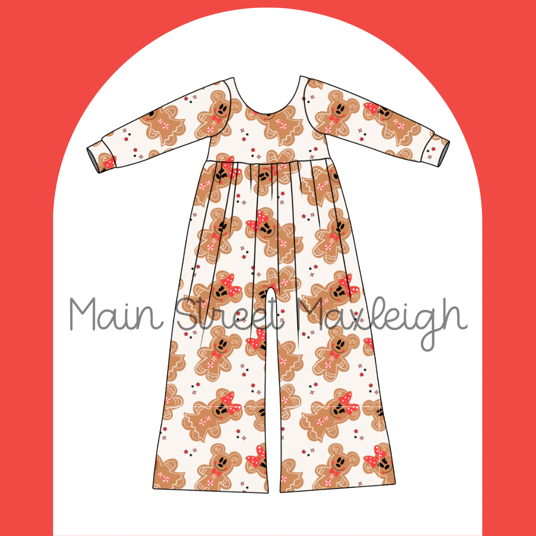 Gingerbread Christmas romper