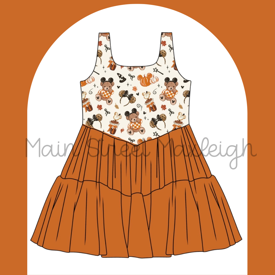 Halloween teddy bear (ears) dress