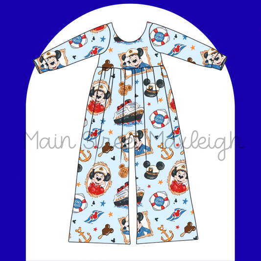 Cruise mouse waffle romper