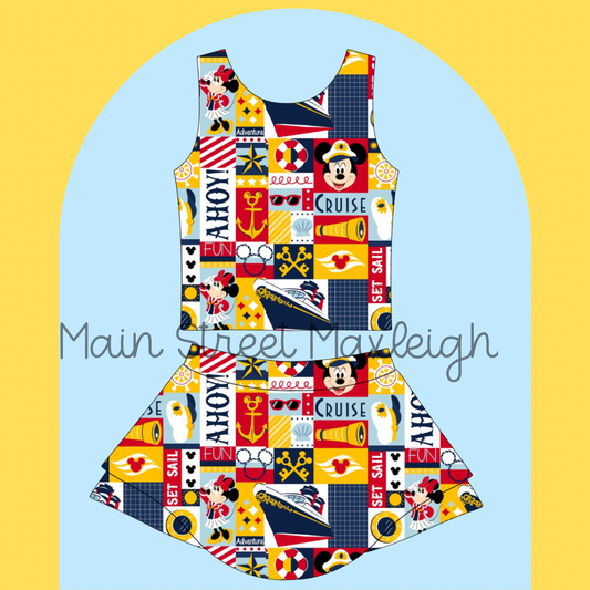 Cruise patchwork yoga set