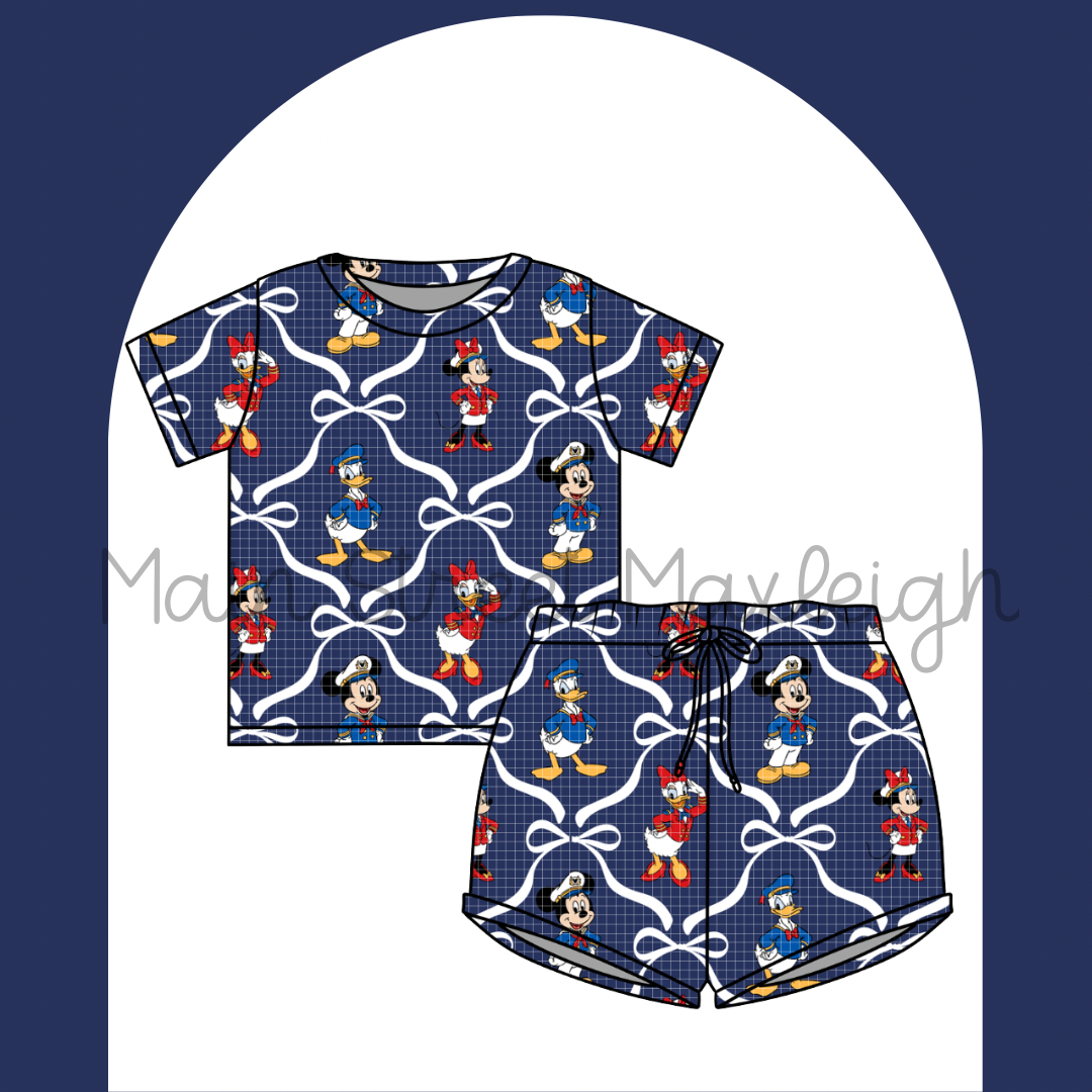 Navy cruise waffle set