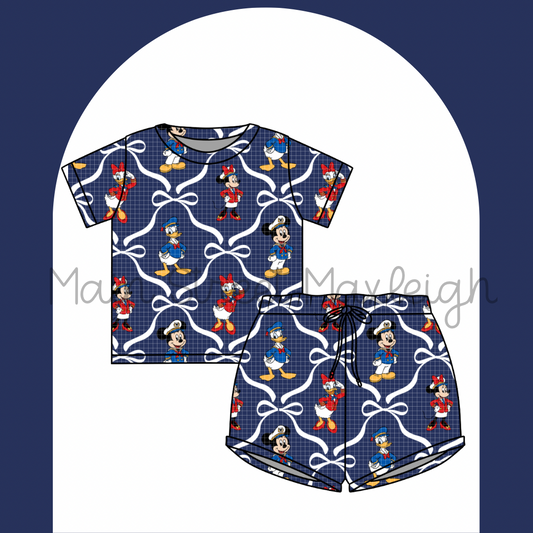 Navy cruise waffle set