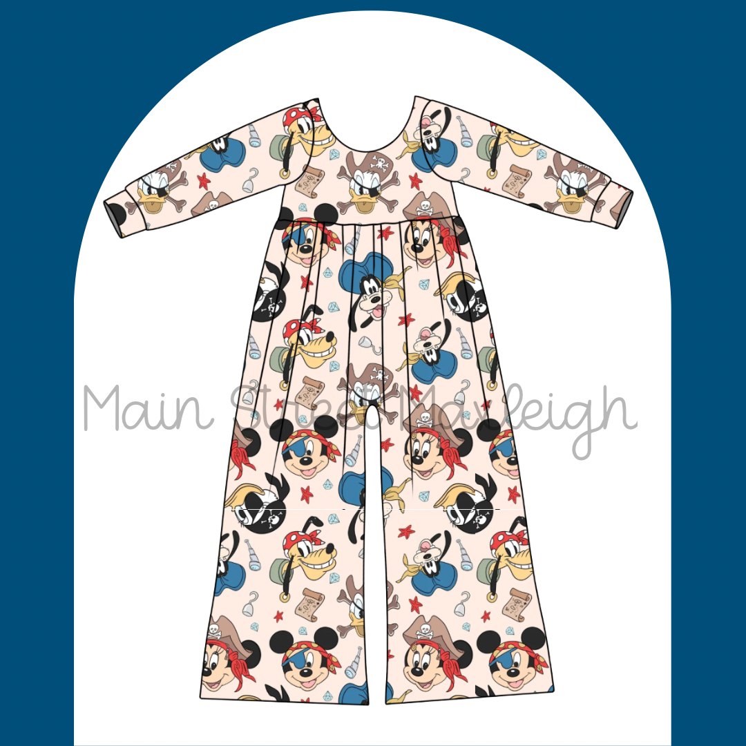 Pirate friends romper