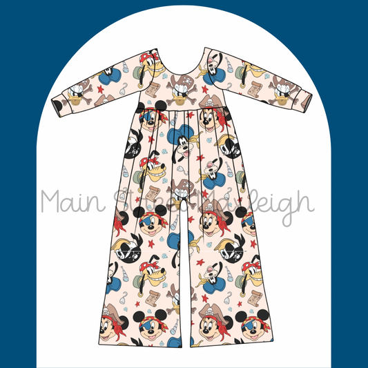 Pirate friends romper
