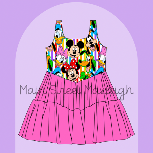 Rainbow fab 5 dress