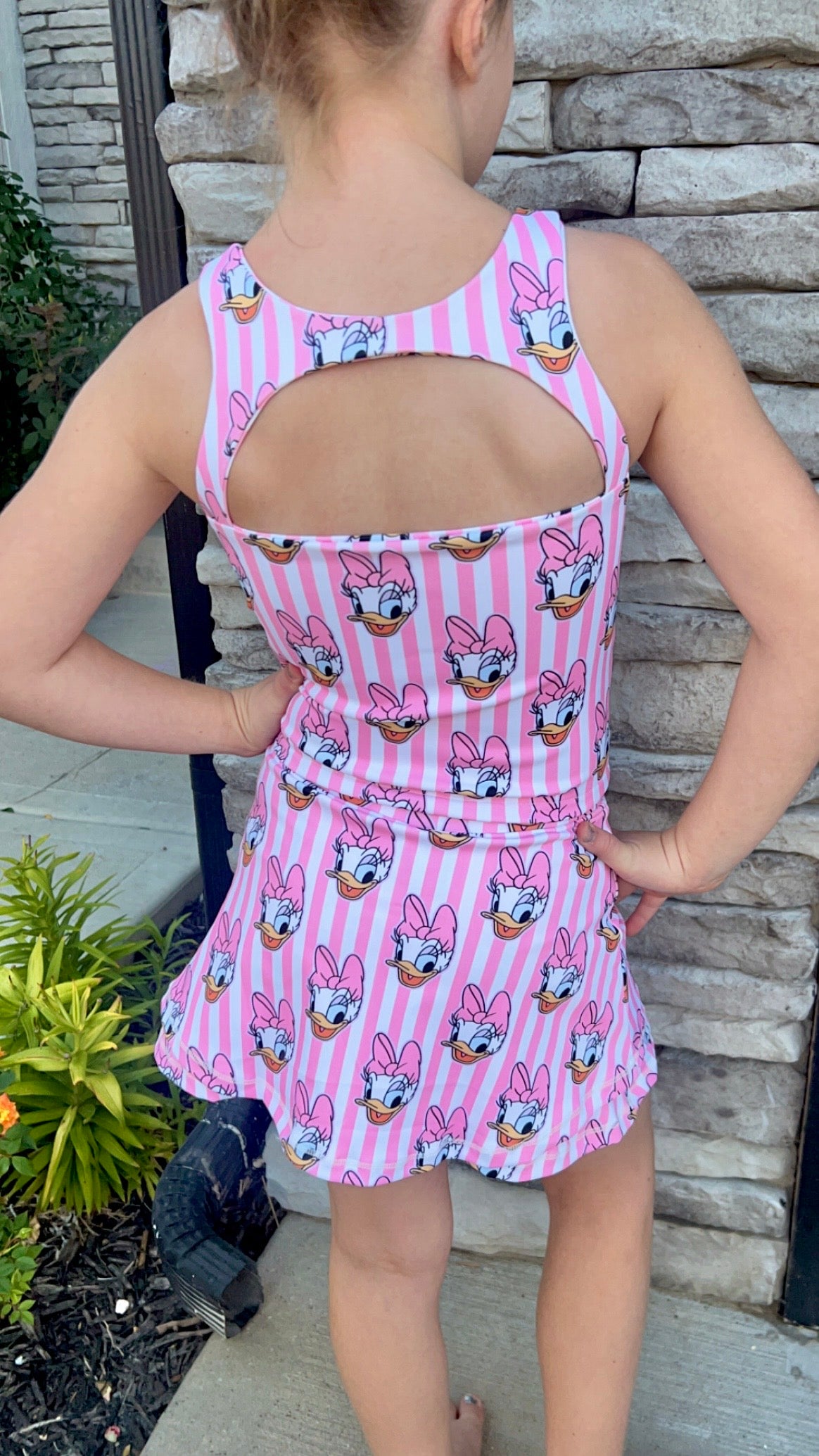 Daisy stripe yoga set