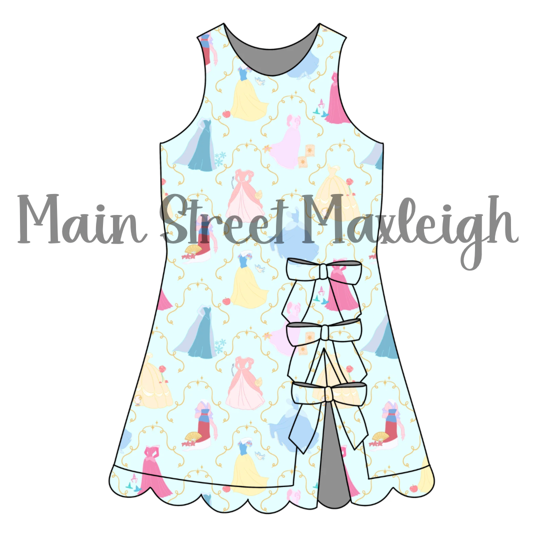 Royal gowns bow dress