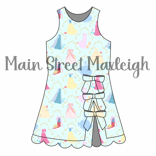 Royal gowns bow dress