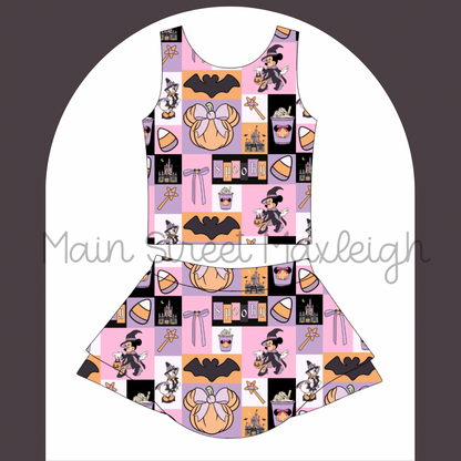 Halloween patch yoga set