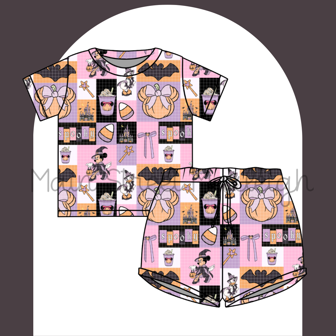 Halloween patch waffle set