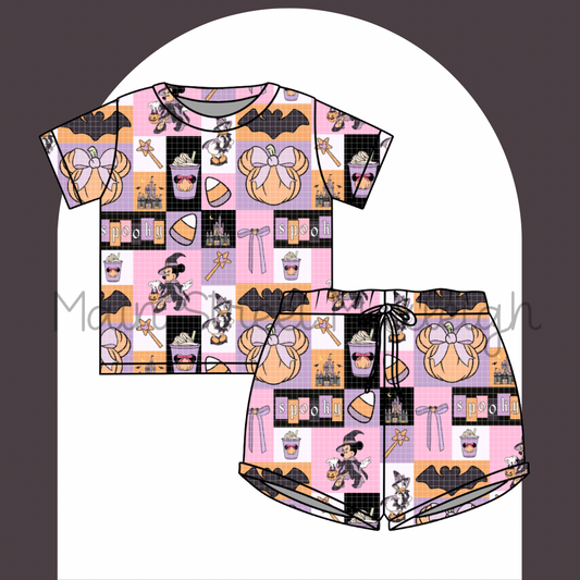 Halloween patch waffle set