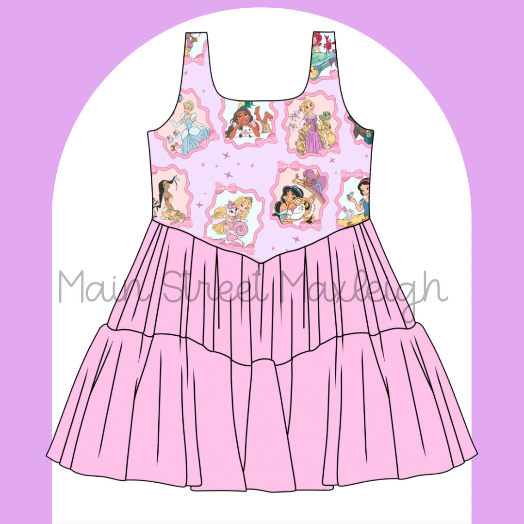 Princess bow frame dress